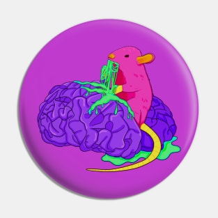 Eating Brain Pin