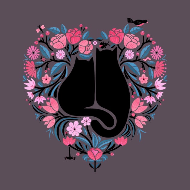 I Heart Cats and Flowers by littleclyde