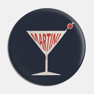 Vintage Martini Glass Pin