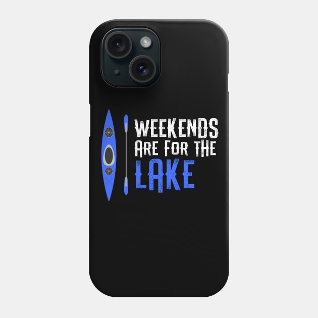 Weekends Are For The Lake Phone Case by TriHarder12