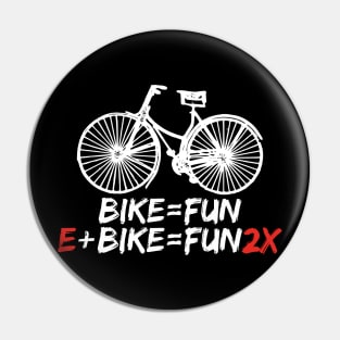 E-bike Math Math Nerd Pin