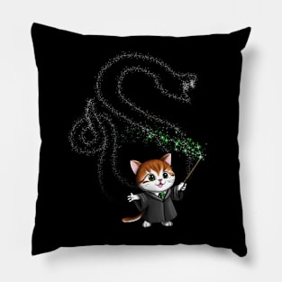 Kitten Wizard - Snake Pillow