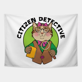 Citizen Detective Cat Tapestry