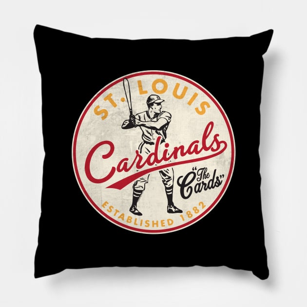 Old Style St. Louis Cardinals by Buck Tee Pillow by Buck Tee