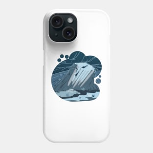 Exploring a cave Phone Case