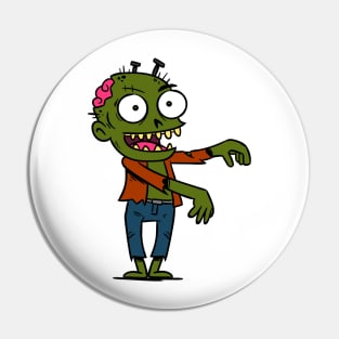 Halloween Zombie cartoon Pin