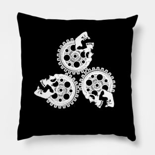 3 Skull Gearworks Pillow