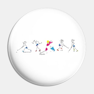 Hockey players (field hockey) Pin