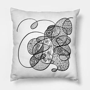 Curly mandala Pillow