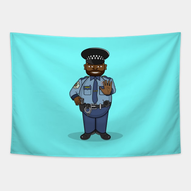 Eggy Police Officer Tapestry by Greylady2016