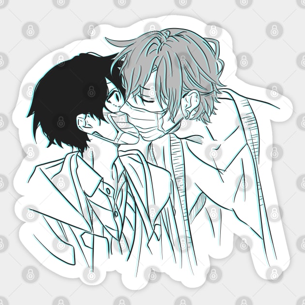 Sasaki and Miyano pack | Sticker