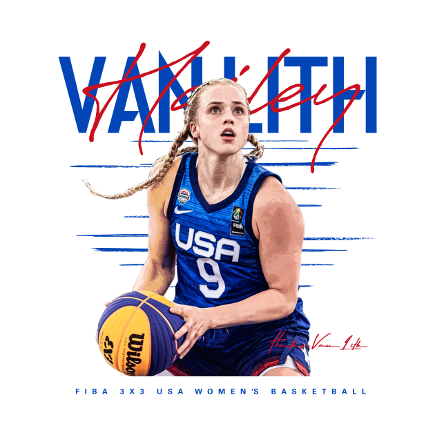 Hailey Van Lith USA Hailey Van Lith Us Womens Basketball TShirt