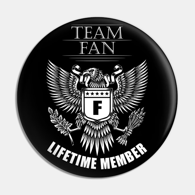 Fan Name Team Shirt Fan Lifetime Member Pin by Luxury Olive Digital