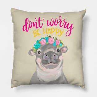 Happy Hippo Pillow