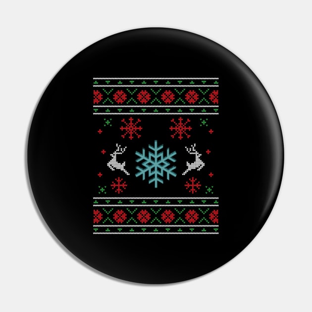 Ugly Christmas Snowflake Pin by Shiva121