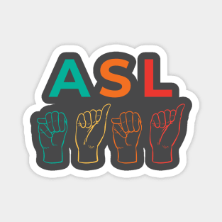 ASL Mama Sign Magnet