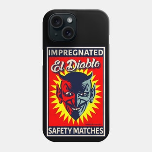 El Diablo Matchbox Label Art Phone Case