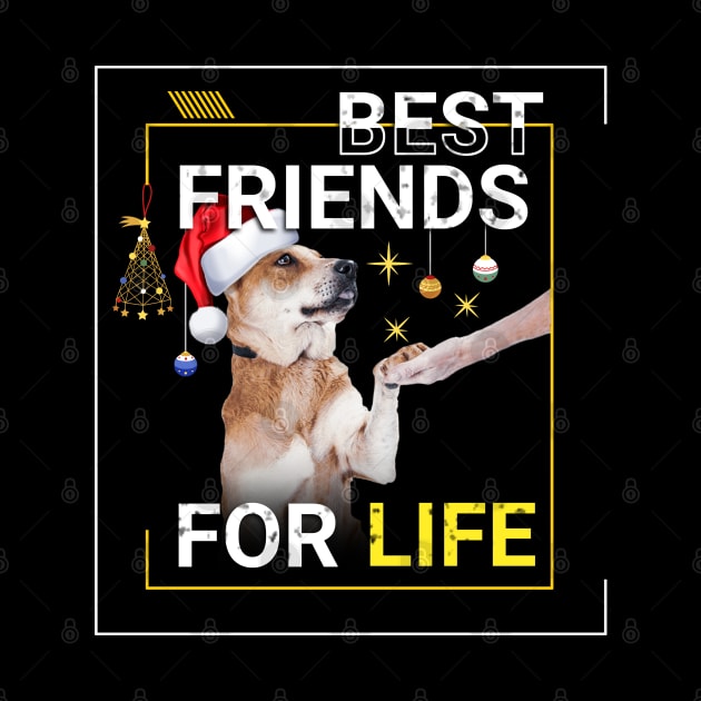 Basenji Dog Best Friends for Life Christmas by Xpert Apparel