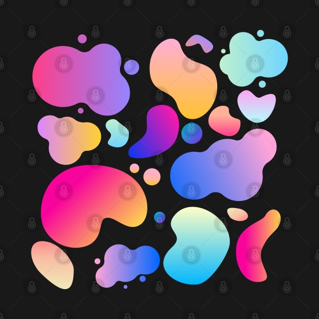 Gradient Blended Paint Blob Pattern by The Craft ACE