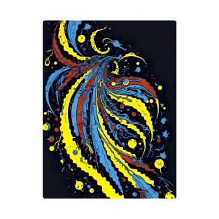 Abstract Colorful Paint Spill T-Shirt