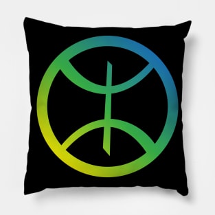 amazigh berber symbol with circle Pillow