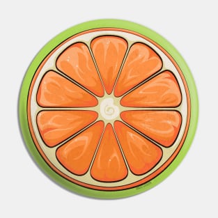 Orange Slice Pin