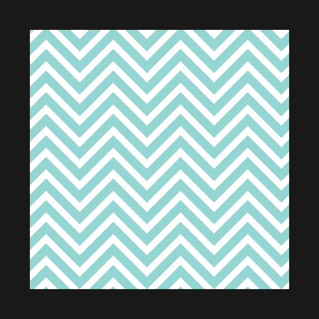 Light Blue Chevron Zig Zag Repeat Pattern by 2CreativeNomads