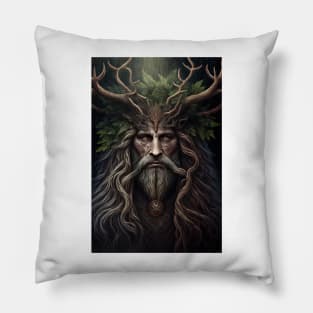 Green Man #001 Pillow