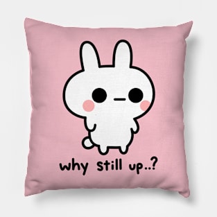 Wide awake bunny Pillow