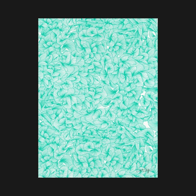 Abstract Pattern Turquoise by CatCoq