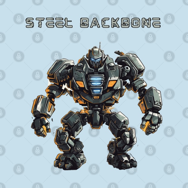 Futuristic Battle Robots Names of Power Steal Backbone by FrogandFog