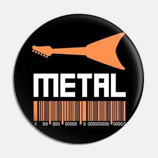 Metal Music Guitar Pin