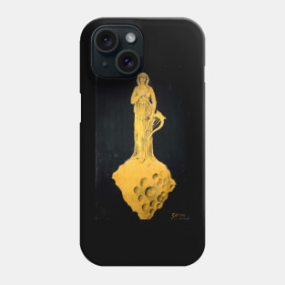 The greek stsaue on an asteroid Phone Case