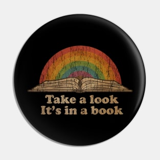 vintage take a look it is in a book Pin