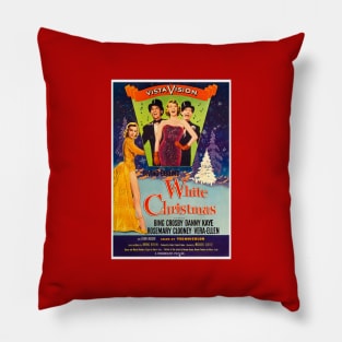 White Christmas Classic Movie Poster Pillow