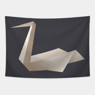 Origami swan Tapestry