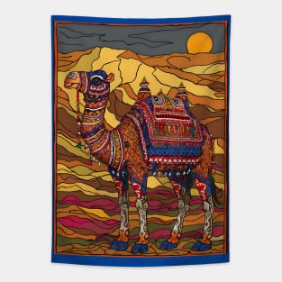 Beautiful decorated rajasthani cultural camel Tapestry