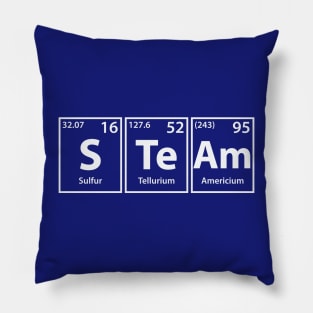 Steam (S-Te-Am) Periodic Elements Spelling Pillow