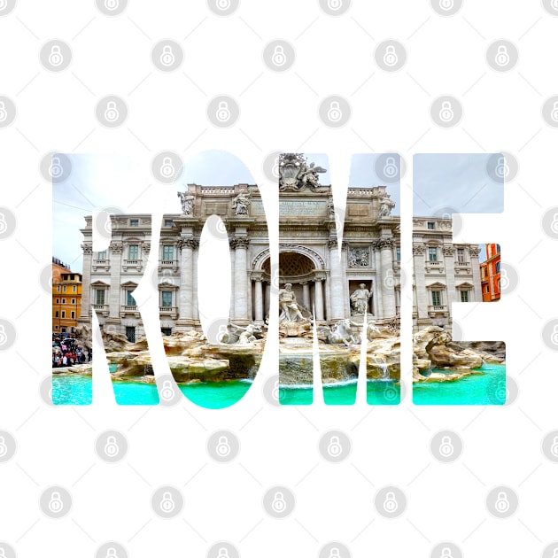 ROME Italy, Trevi Fountain by TouristMerch