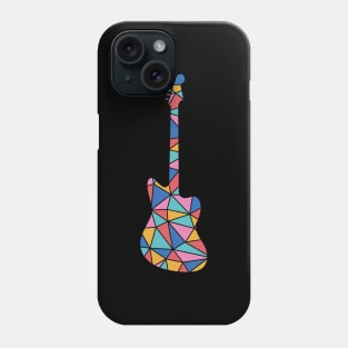 Geometric Colorful Electric Guitar Phone Case