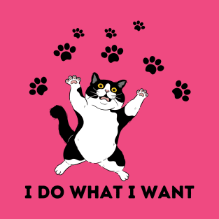 I do what i want cat funny cat T-Shirt