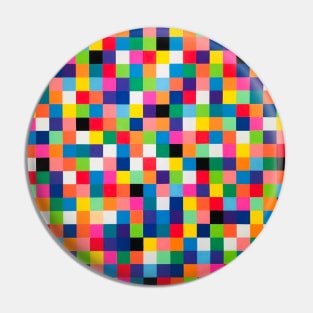 400 Colorful Squares Pin