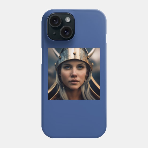 Viking Shield Maiden Phone Case by Grassroots Green