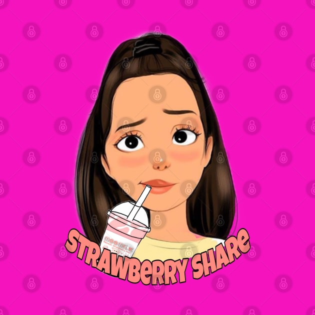 strawberry shake by artby-shikha