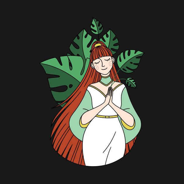 Monstera Girl by maryallen138