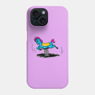 Sad playground horse Phone Case