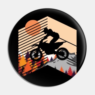 Motocross Nature Design Pin