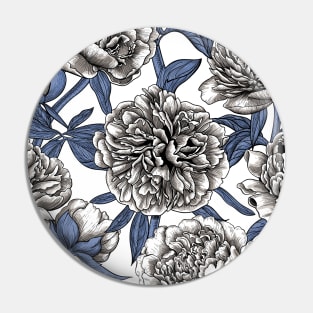 White peony garden Pin