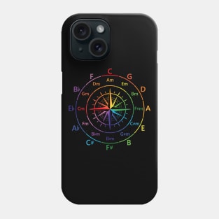 Circle of Fifths Old Compass Style Color Guide Phone Case