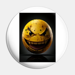 Mad Emoticon Pin